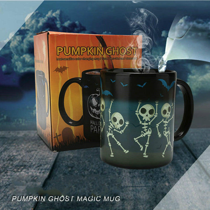 Magus Pumpkin Ghost Color Changing Mug Horror Ghost Mug