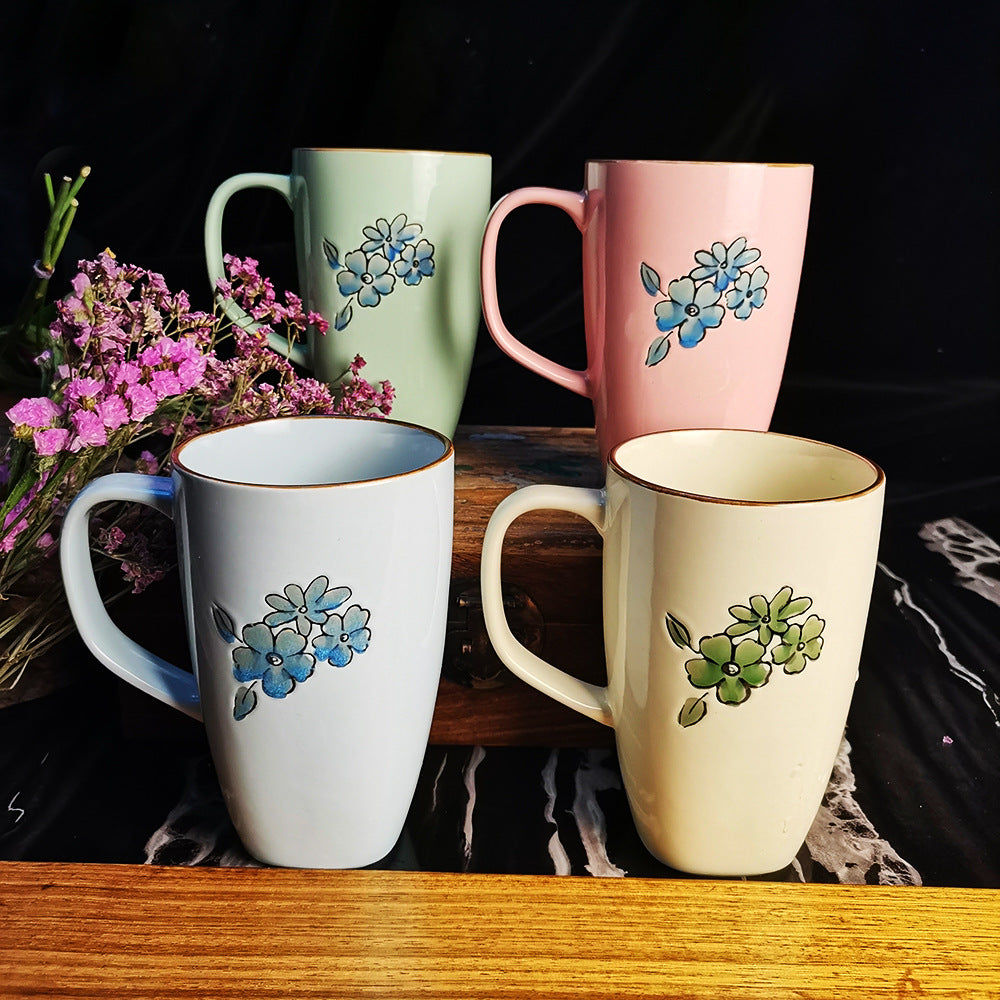 Double Sided Hand Painted Ceramic Mug