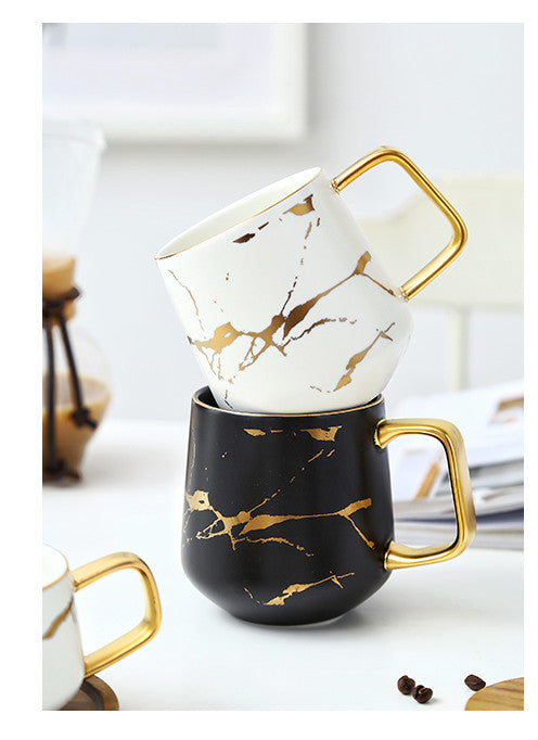 Nordic Ceramic Coffee Cup Mark Cup Marbled