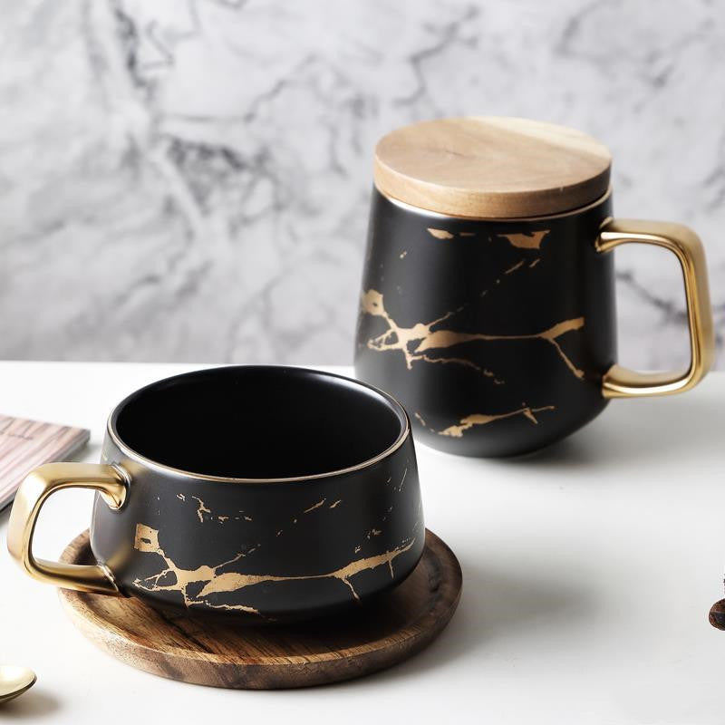 Nordic Ceramic Coffee Cup Mark Cup Marbled