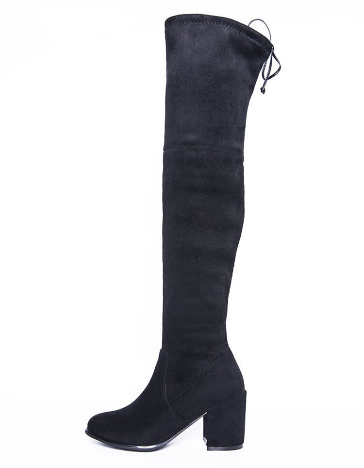 Flat flat elastic boots boots