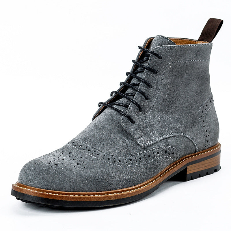 Men's High Top Short Boots Men