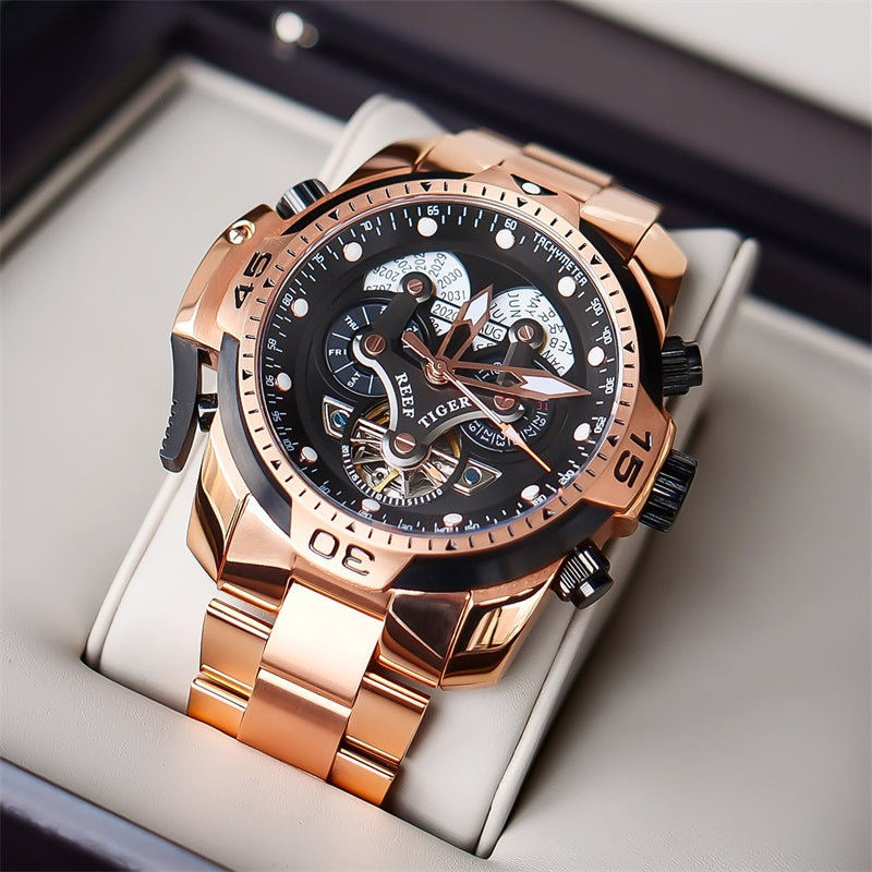 Men's Mechanical Watch Large Dial Waterproof Strong Luminous