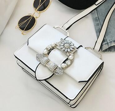 Fashion Bags For Women Diamond Lock Bags Quality Leather Women Handbags Elegant Lady Shoulder Bags