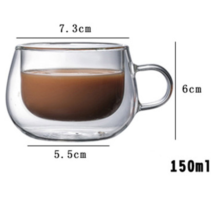 Double-Layer Borosilicate Creative Glass Cup