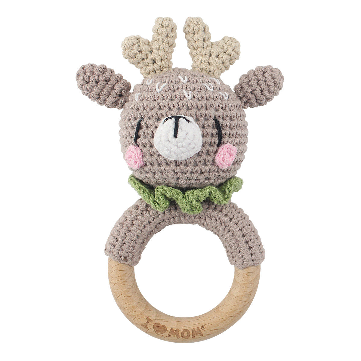 Baby Rattle Hand Woven Cartoon Animal Bracelet Newborn Soothing Doll