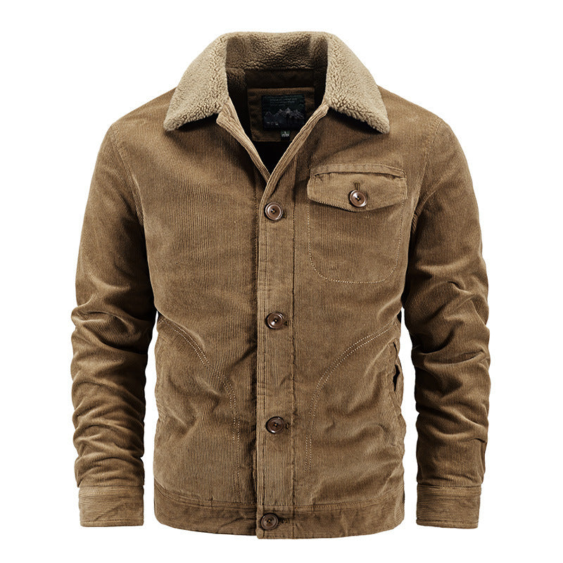 Corduroy coat for men casual