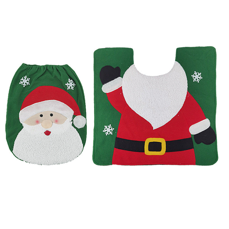 Stylish Christmas Decorations Toilet Cover