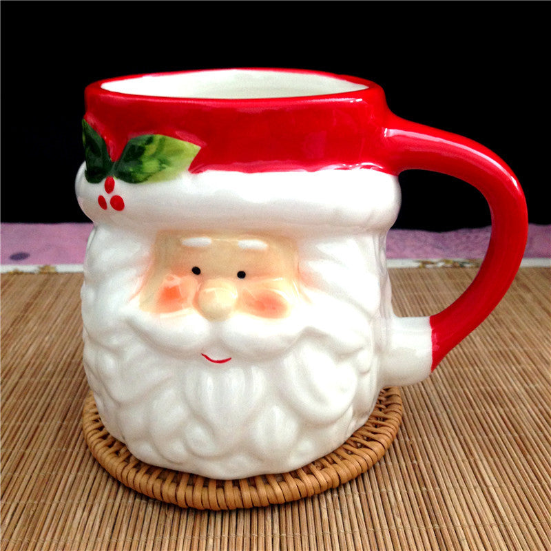 Santa Claus Moose Couple Mug