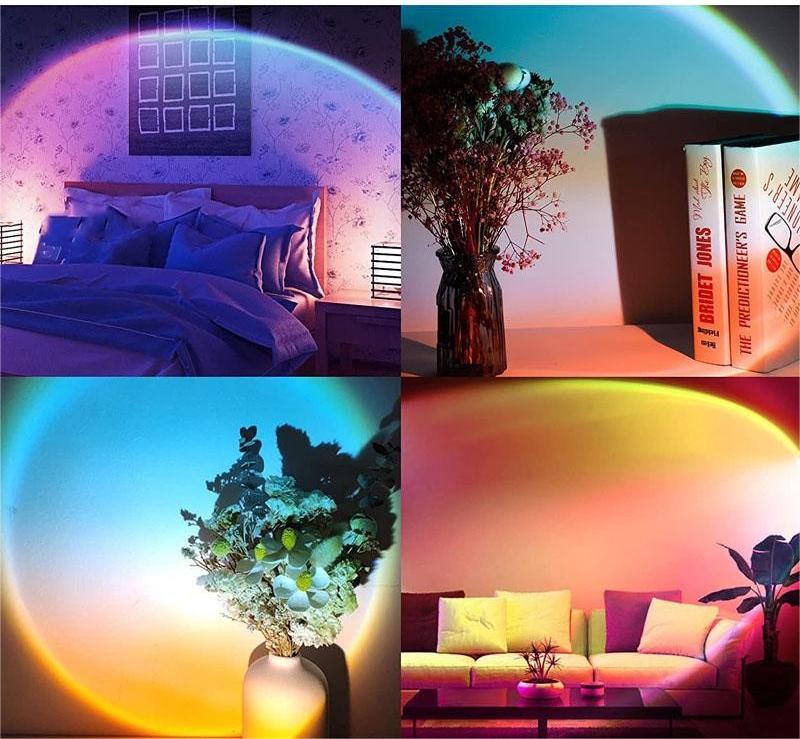 Sunset Projection Lamp Rainbow Atmosphere Night Light