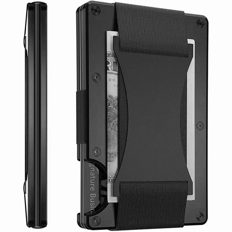 New Metal Card Bag Carbon Fiber Wallet Wallet RFID Anti-theft Swiping Blocking Technology