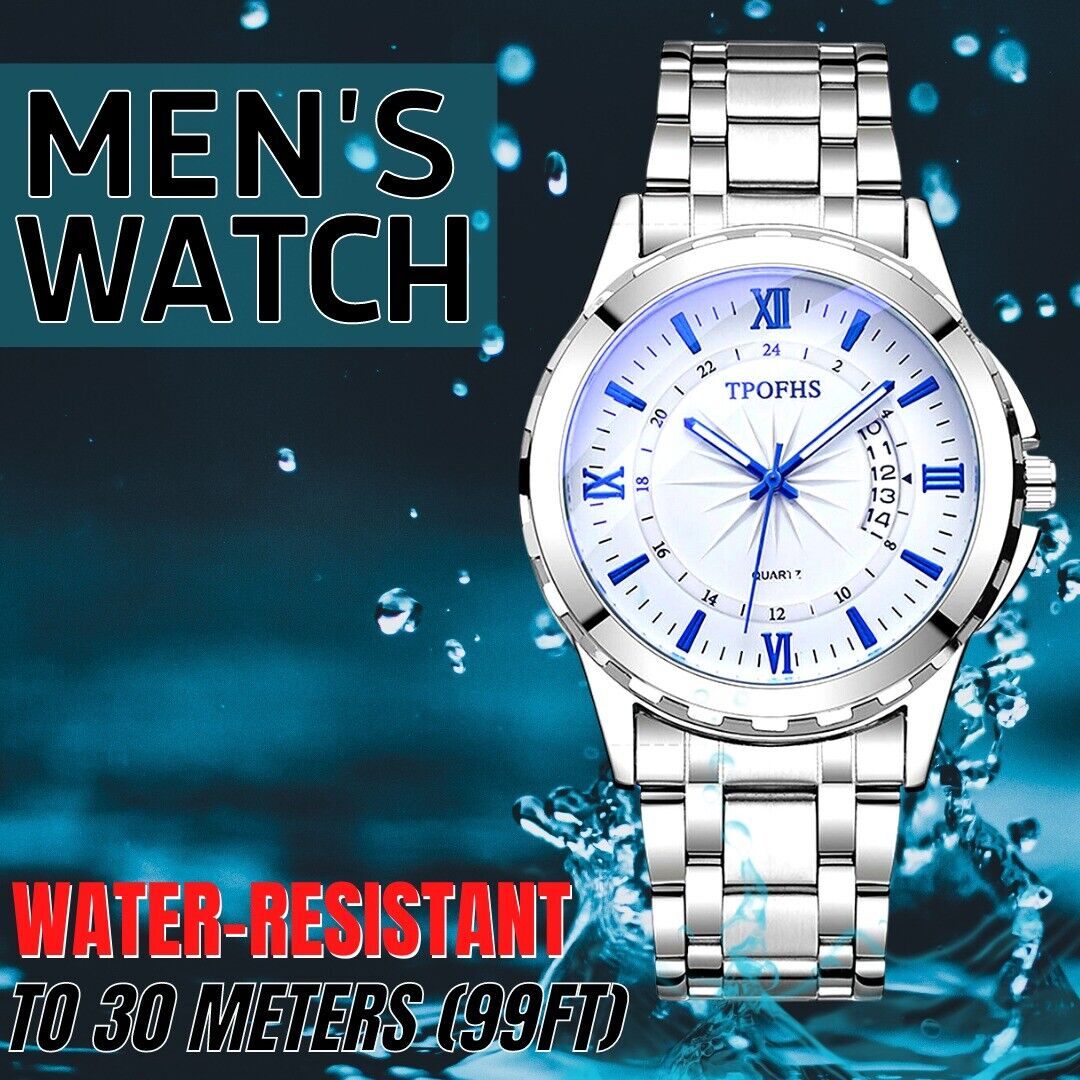 Stainless Steel Watch For MEN Classic Analog Wristwatch Fashion Classic Men Gift