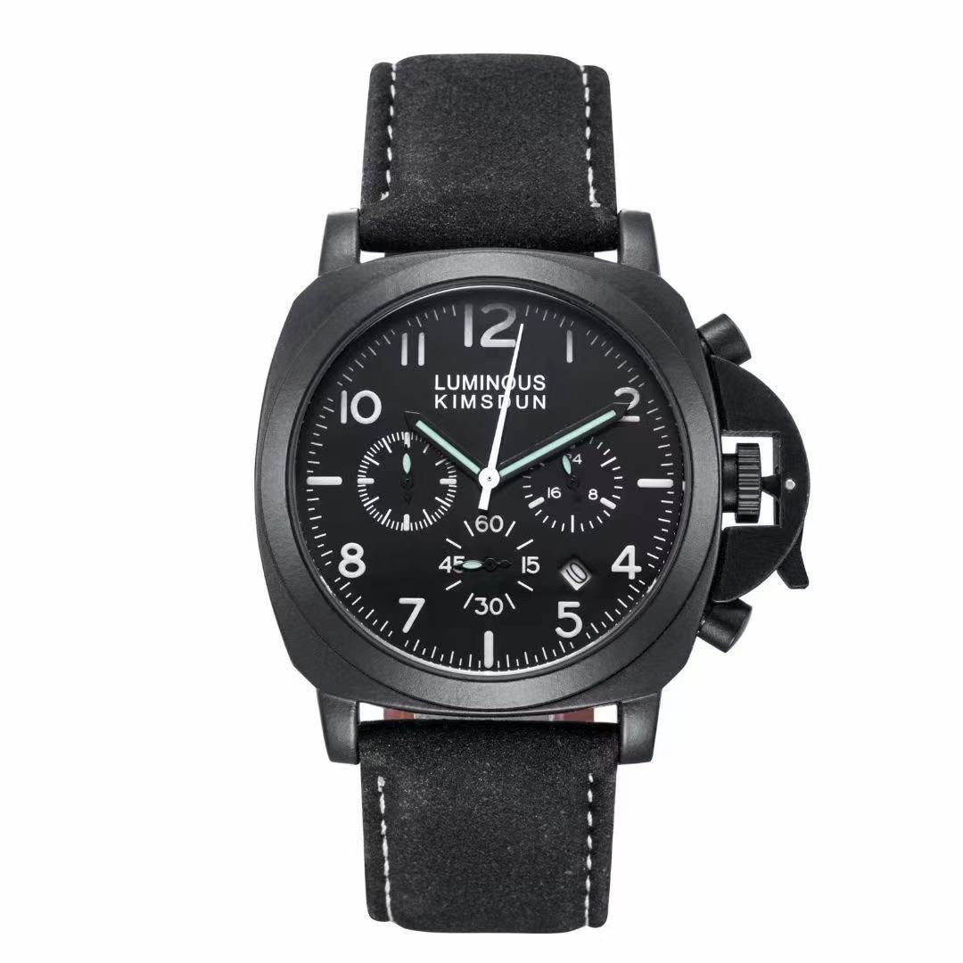 Three Eye Functional Sport Leisure Men's Watch Luminous