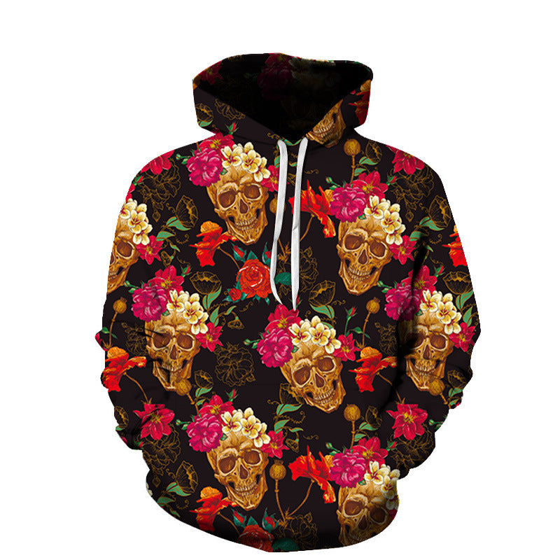 Youth 3D Printed Skull Hoodie